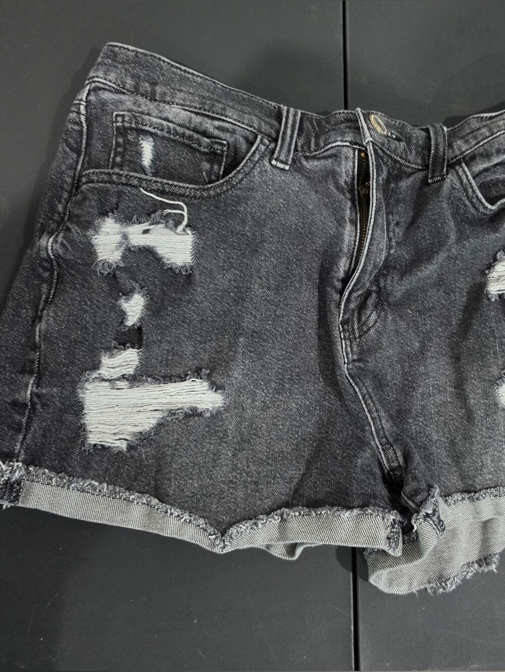 SO Black High-Rise Mom Shorts